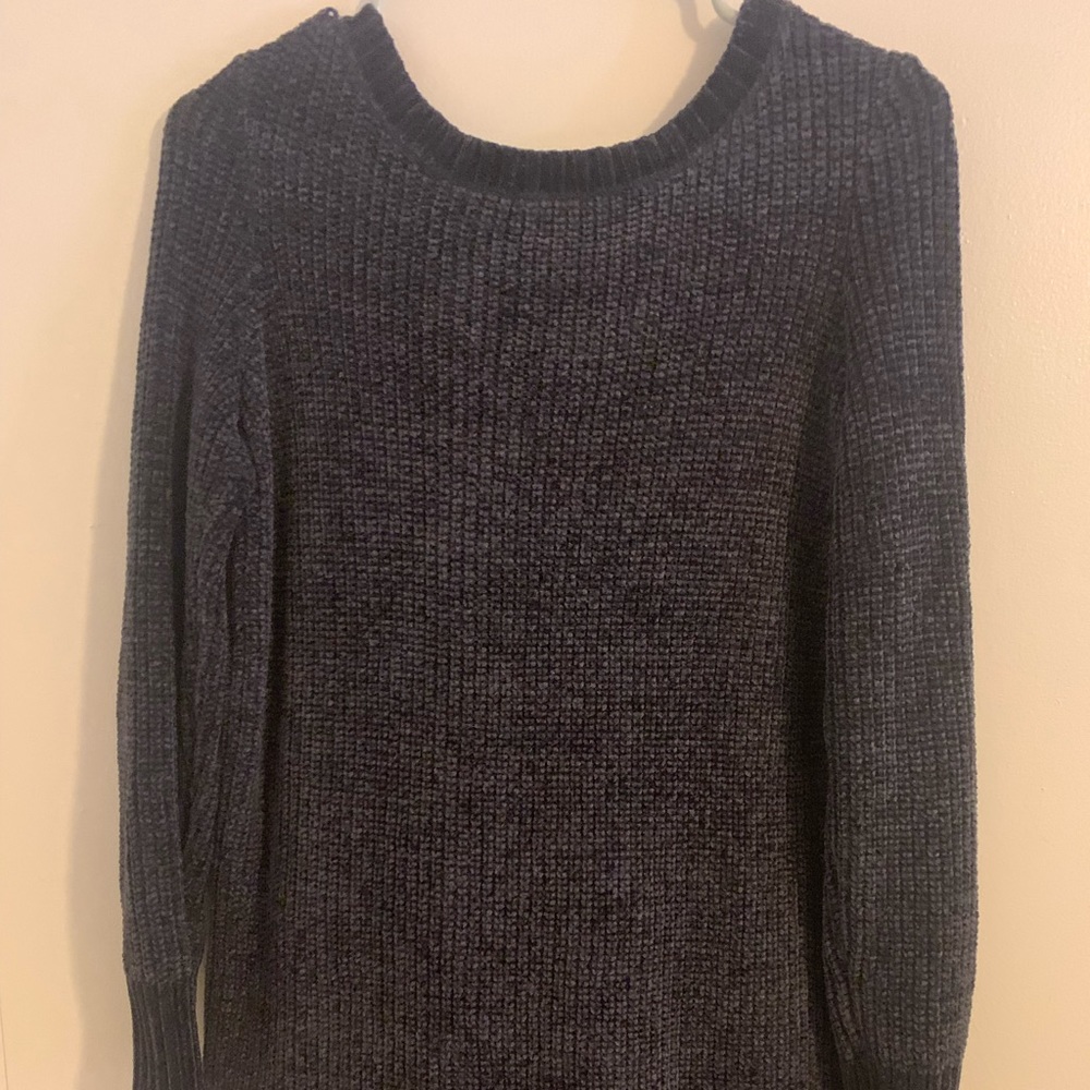 Navy sweater dress